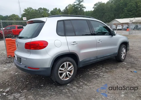 2016 Volkswagen Tiguan S из США, поврежденный, VIN WVGAV7AXXGW606712